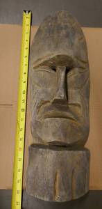 lot 5 image: Wooden Mask - unknown origin or age