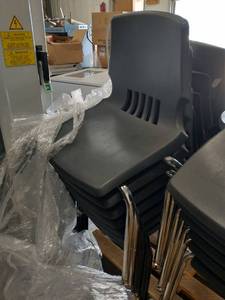 lot 27 image: Stack of 6 very nice condition kids chairs