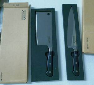 lot 44 image: New Chef knife and meat Cleaver