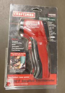 lot 60 image: Craftsman 1000 degree InfraRed thermometer - works