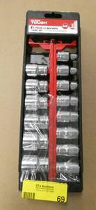 lot 69 image: 14pc 12 drive socket set - SAE