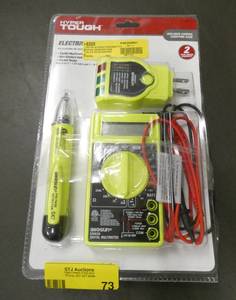 lot 73 image: Electrical test kit, digital multi-meter, socket tester and non-contact voltage detector