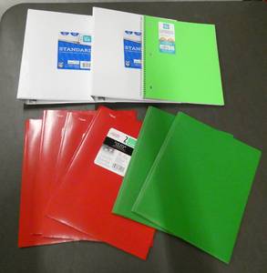 lot 81 image: Group of new Binders and notebook for school