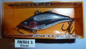 lot 100 image: 12 Silver rattlin Rapala lures