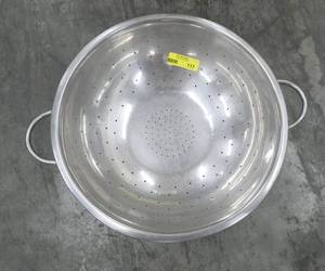 lot 117 image: Vollrath stainless colander about 2-3 times the size of a normal kitchen one, so its great for harvest time with berries and vegies