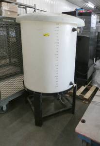 lot 128 image: 130 gallon tank on stand, 5 ft tall