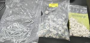 lot 133 image: Lot of new eyebolts with insulators