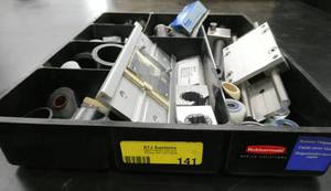 lot 141 image: Drawer full of linear, rod and roller bearings