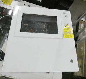 lot 173 image: Very nice cutout enclosure cabinet 24x24 x11 deep, glass window