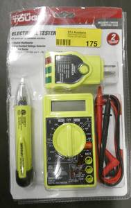 lot 175 image: Electrical test kit, digital multi-meter, socket tester and non-contact voltage detector