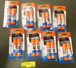 lot 177 image: Lot of 8 pack of School glue, 2 in each pack