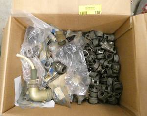 lot 188 image: Box of bendix and amphenol connectors