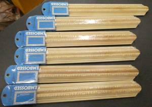 lot 216 image: Make your own picture frames - 6 packages 18 long each package has 2 pcs so it would make 3 frames total