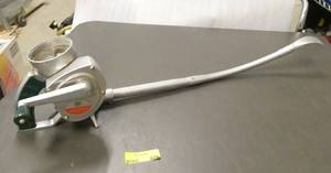 lot 228 image: Vintage Scotts hand crank seeder, put your glass jar on top and you are ready to go