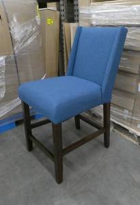 lot 238 image: Padded Wingback counter height barstool
