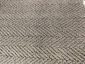 450 SF of Modern High End Herringbone Pattern Carpet- Pewter (stain resistant) 37.5x12