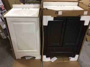 Lot of 2 Glacier Bay Vanitys (open box) see pictures