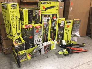 Lot of Ryobi Lawncare tools (open box) see pictures