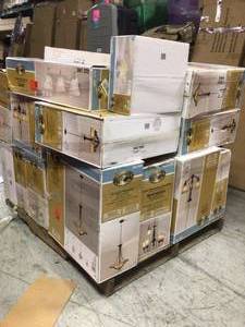 Pallet of Lighting Fictures, Chandeliers, & Lamps Various Kinds and Conditions. See Pictures