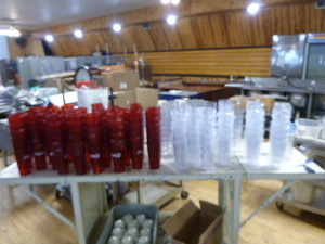 Lot of Plastic Glasses