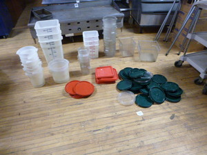Lot of Food Containers