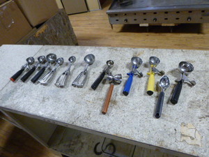 Lot of Ice Cream Scoops