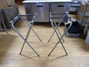 2 Serving Tray Stands
