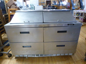 Delfield Prep Table with 4 Drawer Refrigerator