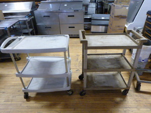 2 Rubbermaid Serving Carts