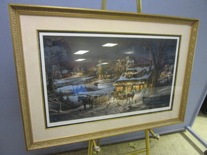 TERRY REDLIN EVENING REHEARSALS LTD. EDITION PRINT, SIGNED, W CERTIFICATE OF AUTHENTICITY, FRAMED