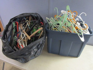 PLASTIC CLOTHES HANGERS