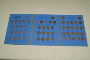 lot 40 image: Canadian Small Cent Folder with Coins
