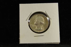 lot 23 image: 1964-D Washington Silver Quarter Coin