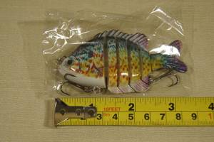 lot 57 image: Large Jointed Fishing Lure - Over 3 Long