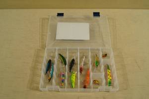 lot 62 image: Unused Fishing Lures in Plastic Tray