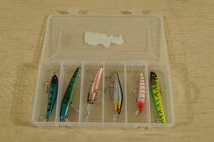 lot 64 image: Unused Fishing Lures in Plastic Tray