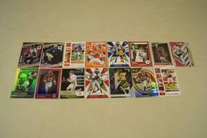 lot 110 image: Draft Pick Cards - Inserts, Refractor, Jones, Waddle, Bateman