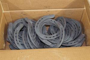 lot 155 image: 40 Diamond Classic Plain Size 00 Horse Shoes
