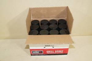 lot 182 image: 12 Cans of Weber Non-Stick Grill Spray - Past Best By Date