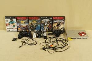 lot 189 image: Sony Playstation 2 Video Game System with Games - Star Wars