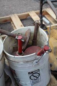lot 204 image: Lot of (7) Plow Feet (in bucket)