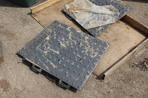 lot 209 image: Lot of (3) Crosswalk Plates