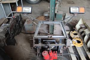lot 248 image: Western Snowplow Attachment Bracket with Lights and Hydraulics