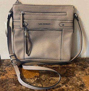 lot 19 image: Dana Buchman Everly Gray Crossbody Bag Purse