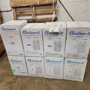 8 Cases of Ansell BioClean-D Sterile Disposable Drop Down Garment With Hood S-BDSH (Sizes S, M, L, XL, 2XL, 3XL, 4XL, 5XL)  Valued at $2,500