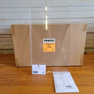Case of 5 Sandel Z-Slider Clear Wall Mounting Holders Valued at $800