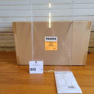 Case of 5 Sandel Z-Slider Clear Wall Mounting Holders Valued at $800