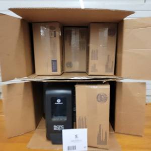 18 Pacific Blue Ultra(TM) SoapSanitizer Dispenser, Black, Plastic