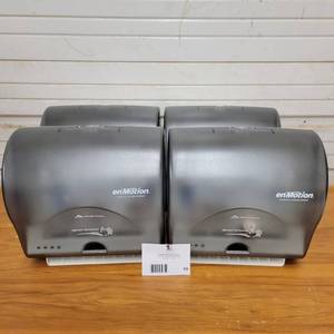 4 Georgia Pacific EnMotion Automatic Touch-less Paper Towel Dispensers-Batteries Included