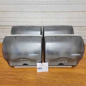 4 Georgia Pacific EnMotion Automatic Touch-less Paper Towel Dispensers-Batteries Included